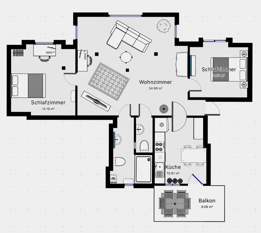 Woelkchen - Wohnung Mit Balkon, Holzdielen & Tv Bremerhaven Dış mekan fotoğraf